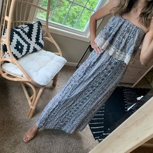 Strapless Boho Vibes Maxi Dress